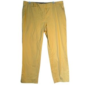 Talbots Signature‎ Fit Yellow Capri Ankle Chino Pants size 12